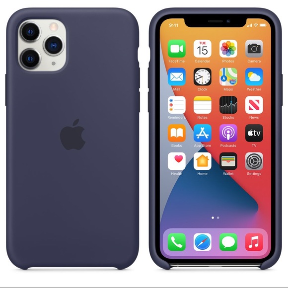 Apple iPhone 11 Pro Max Silicone Case - Midnight Blue - Picture 2 of 5